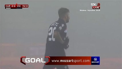 2-1 Leonardo Gatto Penalty Goal Italy  Coppa Italia  Round 4 - 03.12.2015, Carpi FC 2-1 Vicenza Calcio