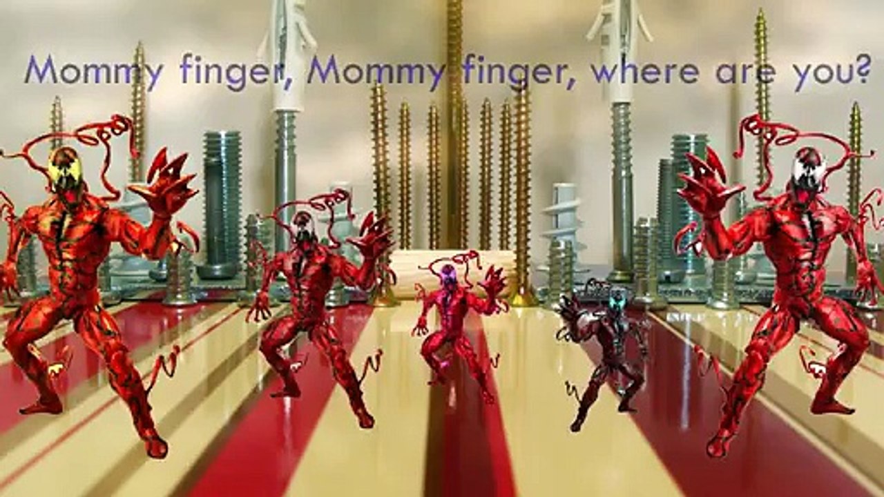 Spiderman Finger Family Cartoon Animation Nursery Rhymes Carnage Lego Car Boxer Spider Man