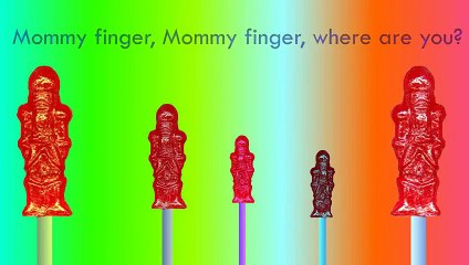 8 Yellow Nipple Corall Soldier Red Old Man Finger Family Barney Sugar Nursery Rhymes And S