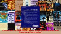 PDF Download  Essentials of Photonics Second Edition Optical and Quantum Electronics Read Online