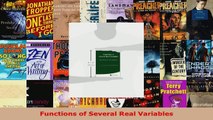 Read  Functions of Several Real Variables PDF Online