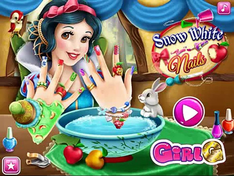 Snow White Nails Video Walkthrough