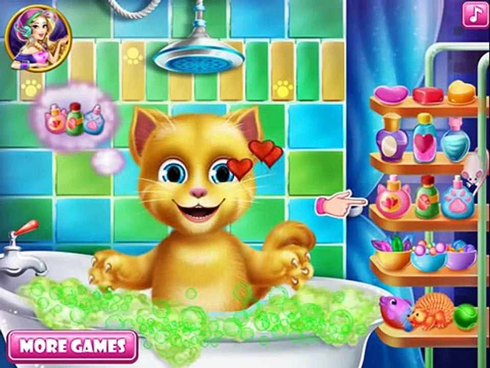 Talking Friends Baby Ginger Bath Video Walkthrough