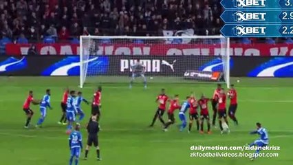 Romain Alessandrini Fantastic Free-Kick - Stade Rennais v. Olympique Marseille 03.12.2015 HD