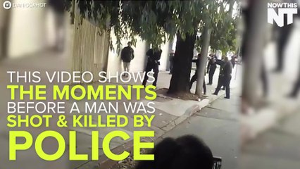Witness Video Shows Moments Before A Man Was Shot And Killed By Police