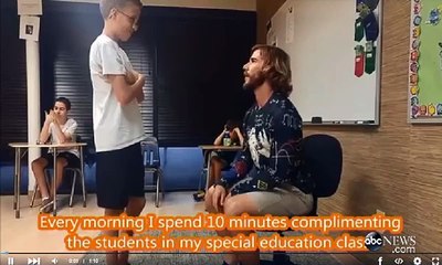 This Teacher Starts Each Day Complimenting Students One At A Time
