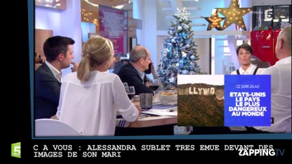 C à Vous : Alessandra Sublet très émue devant des images de son mari