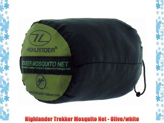 Highlander Trekker Mosquito Net - Olive/white