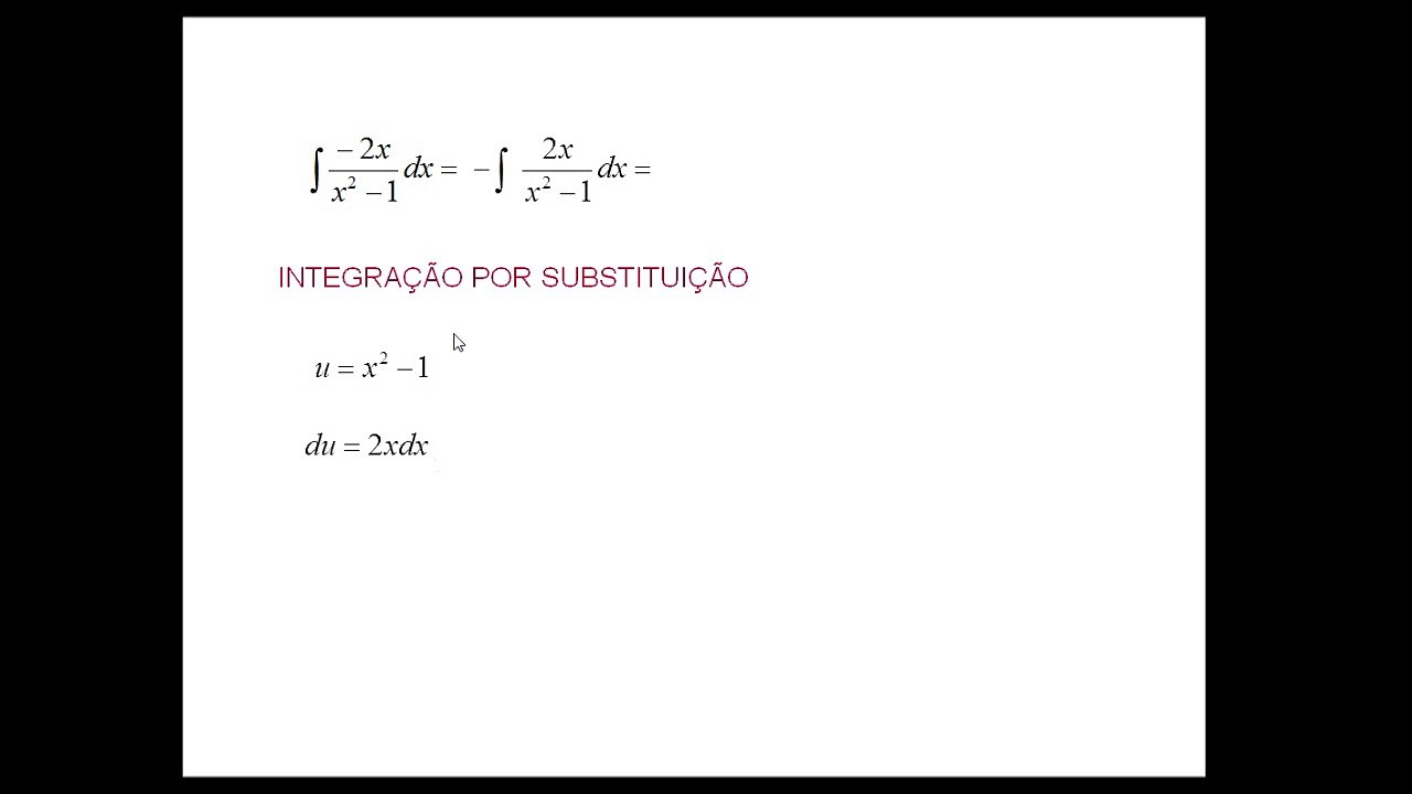 Integral por Substituição 3