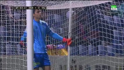 Nahuel Leiva Goal - Huesca 1-1 Villarreal - 03-12-2015 Copa del Rey