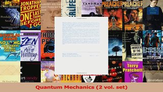 PDF Download  Quantum Mechanics 2 vol set Download Full Ebook