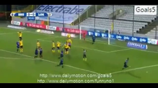 Stefano Denswil Amazing Free Kick Goal Club Brugge 1 - 0 Lokeren Beker Van Belgie 3-12-2015