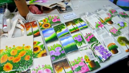 DIY Great ideas how to make paintings on bags...great gift for Christmas and New Year