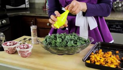 Kale With Cheddar & Roasted Squash
