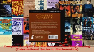 Read  Complex Analysis For Mathematics And Engineering International Series in Mathematics PDF Free