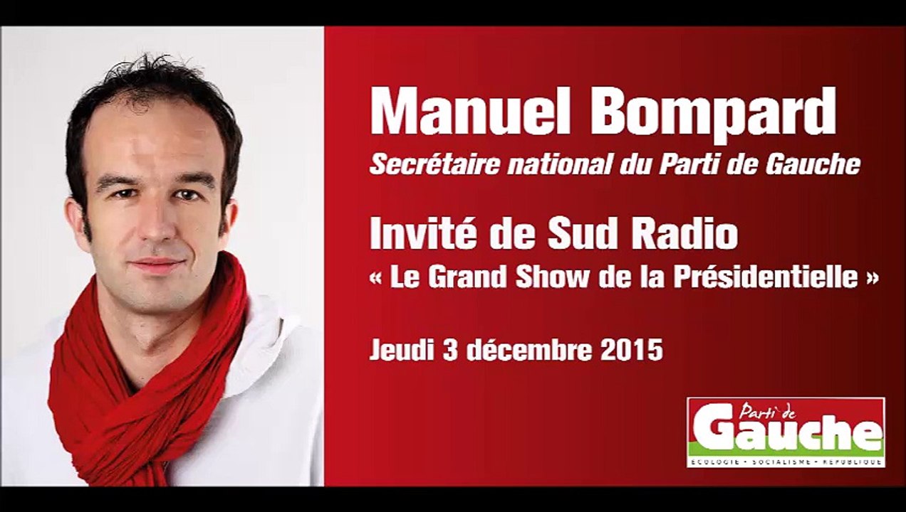 Manuel Bompard au "Grand Show de la Présidentielle" (Sud Radio)
