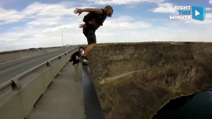 Beautiful Montage of One Young Adventurer's First BASE Jumping Experience