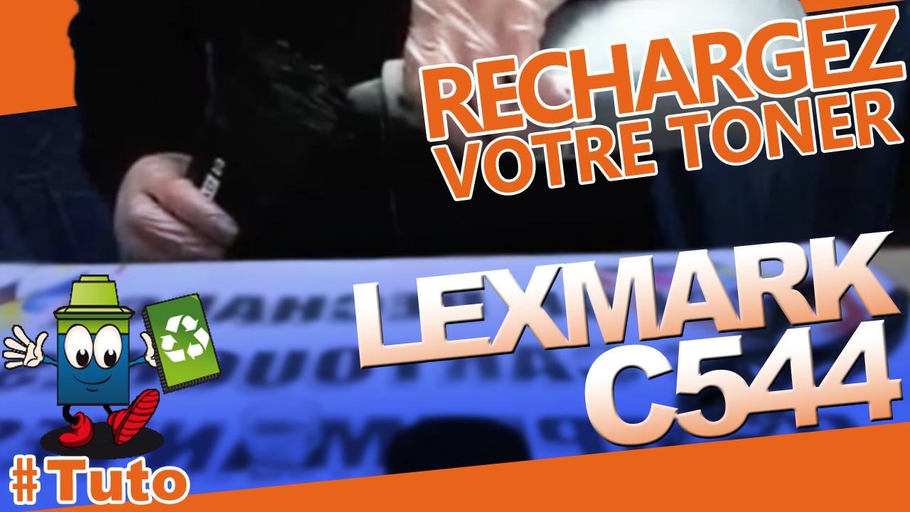 Comment recharger la cartouche toner Lexmark c544