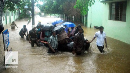 Download Video: Torrential rains cause destructive flooding in Chennai