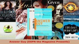 Read  Answer Guy ESPN the Magazine Presents EBooks Online