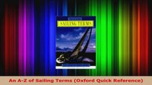 Read  An AZ of Sailing Terms Oxford Quick Reference Ebook Free