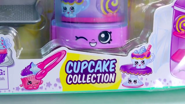 Shopkins Season 3 Playset Cupcake Collection Food Fair Exclusive Cake Pop Display Toy Vide