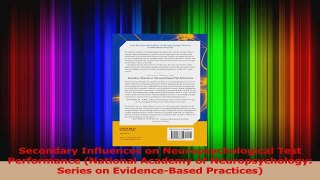 Secondary Influences on Neuropsychological Test Performance National Academy of Read Online