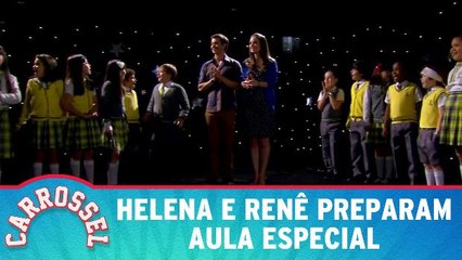 Helena e Renê preparam aula especial