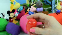 KINDER SURPRISE EGGS Play Doh Peppa Pig Surprise Eggs Barbie Mickey Mouse Egg Hello Kitty