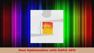 Read  Real Optimization with SAP APO Ebook Free