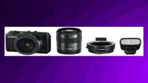 Best buy Mirrorless Digital Camera  Canon Mirrorless interchangeablelens camera EOS M double lens kit Black EOSMBKWLK with