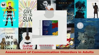 PDF Download  Assessment of Communication Disorders in Adults Download Full Ebook