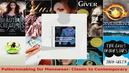 Download  Patternmaking for Menswear Classic to Contemporary PDF Free