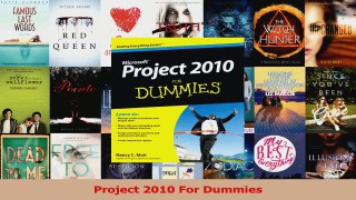 Read  Project 2010 For Dummies PDF Free