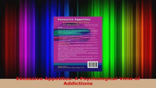 PDF Download  Excessive Appetites A Psychological View of Addictions PDF Online