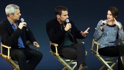 DIVERGENT Interview Shailene Woodley & Theo James!