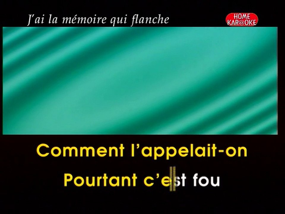 KARAOKE JEANNE MOREAU - J'ai la mémoire qui flanche