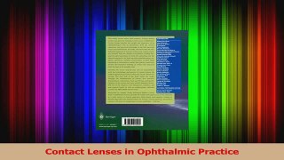PDF Download  Contact Lenses in Ophthalmic Practice Read Online