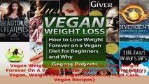 Download  Vegan Weight Loss For Life How to Lose Weight Forever On A Vegan Diet for Beginners  Why PDF Free