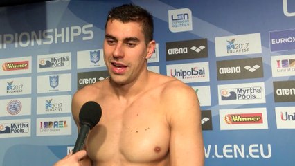 20151202 Damir DUGONJIC Winner of Mens 50m Breaststroke