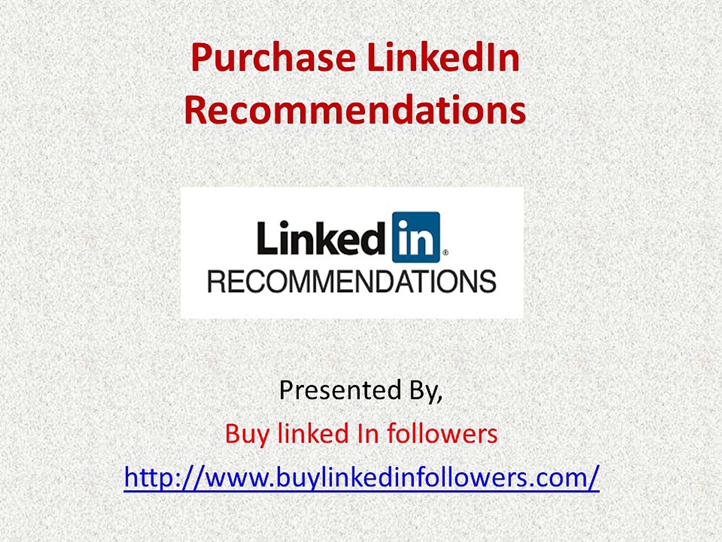 Purchase LinkedIn Recommendations