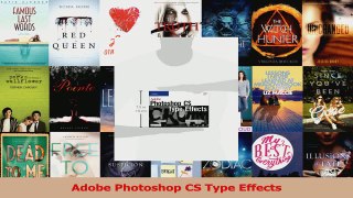 Download  Adobe Photoshop CS Type Effects PDF Online