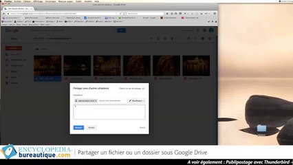 Partager un fichier ou un dossier Google Drive