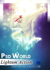 photoshop tutorials Light Effect Action