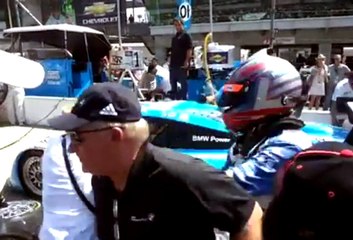 Woman Knocked Over By Pit Crew
