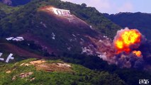 Exercice de tir réel par l'armée Coréenne et Américaine