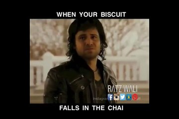 When Biscuit falls in the Chaaaye