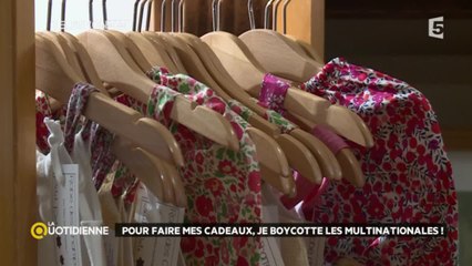 Pour faire mes cadeaux, Je boycotte les grands groupes !