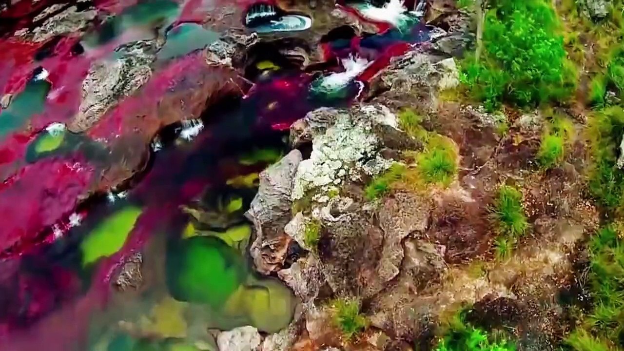 This rare, breathtaking rainbow river