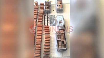 Gjendet thesi me 32 kg tritol dhe 4 arka me fishekë në Sarandë  - Ora News- Lajmi i fundit-